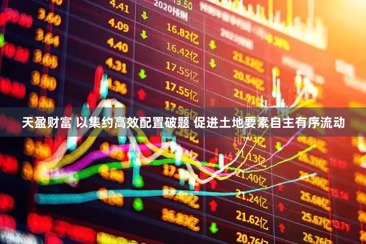 天盈财富 以集约高效配置破题 促进土地要素自主有序流动